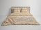 Heckettlane Foster Dekbedovertrek - Lits-jumeaux - Katoensatijn - 260x200-220cm - Beige