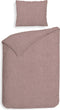Heckettlane Franela Dekbedovertrek - Eenpersoons - Flanel - 140x200-220cm - Roze