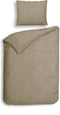 Heckettlane Franela Dekbedovertrek - Eenpersoons - Flanel - 140x200-220cm - Natural