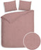 Heckettlane Franela Dekbedovertrek - Eenpersoons - Flanel - 140x200-220cm - Roze