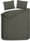 Heckettlane Franela Dekbedovertrek - Eenpersoons - Flanel - 140x200-220cm - Grijs