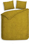 Heckettlane Franela Dekbedovertrek - Eenpersoons - Flanel - 140x200-220cm - Goud