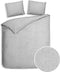 Heckettlane Franela Dekbedovertrek - Eenpersoons - Flanel - 140x200-220cm - Grijs