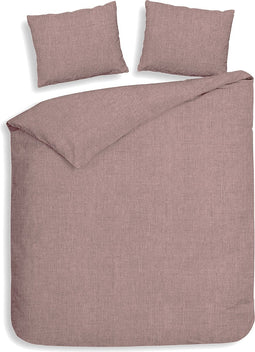 Heckettlane Franela Dekbedovertrek - Lits-jumeaux - Flanel - 240x200-220cm - Roze
