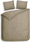 Heckettlane Franela Dekbedovertrek - Lits-jumeaux - Flanel - 260x200-220cm - Taupe