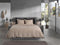 Heckettlane Franela Dekbedovertrek - Lits-jumeaux - Flanel - 260x200-220cm - Taupe