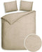 Heckettlane Franela Dekbedovertrek - Lits-jumeaux - Flanel - 260x200-220cm - Taupe