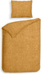 Heckettlane Franela Dekbedovertrek - Lits-jumeaux - Flanel - 240x200-220cm - Goud