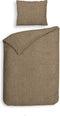 Heckettlane Franela Dekbedovertrek - Tweepersoons - Flanel - 200x200-220cm - Taupe
