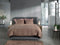 Heckettlane Franela Dekbedovertrek - Tweepersoons - Flanel - 200x200-220cm - Taupe