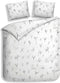 Heckettlane Fresia Dekbedovertrek - Lits-jumeaux - Katoen - 240x200-220cm - Wit