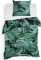 Heckettlane Goran Dekbedovertrek - Eenpersoons - Katoensatijn - 140x200-220cm - Groen