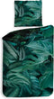 Heckettlane Goran Dekbedovertrek - Eenpersoons - Katoensatijn - 140x200-220cm - Groen