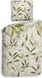 Heckettlane Granetta Dekbedovertrek - Eenpersoons - Katoensatijn - 140x200-220cm - Groen