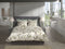 Heckettlane Granetta Dekbedovertrek - Lits-jumeaux - Katoensatijn - 260x200-220cm - Groen