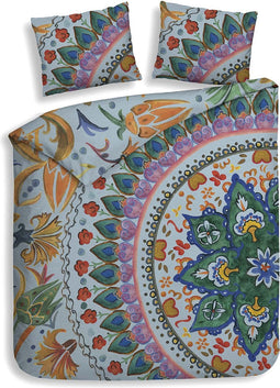 Heckettlane Hailey Dekbedovertrek - Eenpersoons - Bamboe - 140x200-220cm - Multi