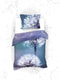 Heckettlane Hannia Dekbedovertrek - Eenpersoons - Katoensatijn - 140x200-220cm - Blauw