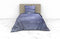 Heckettlane Hannia Dekbedovertrek - Eenpersoons - Katoensatijn - 140x200-220cm - Blauw