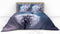 Heckettlane Hannia Dekbedovertrek - Eenpersoons - Katoensatijn - 140x200-220cm - Blauw