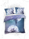 Heckettlane Hannia Dekbedovertrek - Eenpersoons - Katoensatijn - 140x200-220cm - Blauw