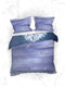 Heckettlane Hannia Dekbedovertrek - Lits-jumeaux - Katoensatijn - 240x200-220cm - Blauw