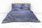 Heckettlane Hannia Dekbedovertrek - Lits-jumeaux - Katoensatijn - 240x200-220cm - Blauw