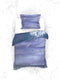 Heckettlane Hannia Dekbedovertrek - Lits-jumeaux - Katoensatijn - 260x200-220cm - Blauw