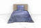Heckettlane Hannia Dekbedovertrek - Lits-jumeaux - Katoensatijn - 240x200-220cm - Blauw