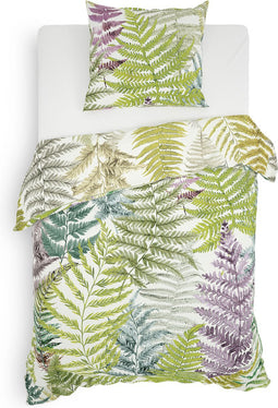 Heckettlane Harwin Dekbedovertrek - Eenpersoons - Katoensatijn - 140x200-220cm - Multi