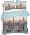 Heckettlane Hayden Dekbedovertrek - Eenpersoons - Flanel - 140x200-220cm - Blauw