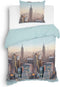 Heckettlane Hayden Dekbedovertrek - Lits-jumeaux - Flanel - 240x200-220cm - Blauw