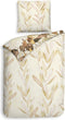 Heckettlane Horatia Dekbedovertrek - Lits-jumeaux - Katoensatijn - 260x200-220cm - Off-White