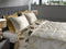 Heckettlane Horatia Dekbedovertrek - Lits-jumeaux - Katoensatijn - 260x200-220cm - Off-White