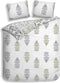 Heckettlane Ibernia Dekbedovertrek - Eenpersoons - Bamboe - 140x200-220cm - Wit