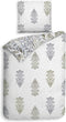 Heckettlane Ibernia Dekbedovertrek - Lits-jumeaux - Bamboe - 260x200-220cm - Wit
