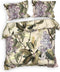 Heckettlane Jazmin Dekbedovertrek - Lits-jumeaux - Katoensatijn - 260x200-220cm - Groen