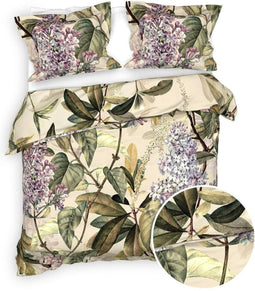 Heckettlane Jazmin Dekbedovertrek - Tweepersoons - 200x200/220 cm - Green