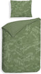 Heckettlane Jean Dekbedovertrek - 100% Katoen-Satijn - 140x220 - Groen