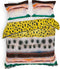 Heckettlane Kiko Dekbedovertrek - Eenpersoons - Katoensatijn - 140x200-220cm - Geel