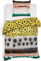 Heckettlane Kiko Dekbedovertrek - Lits-jumeaux - Katoensatijn - 240x200-220cm - Geel
