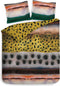 Heckettlane Kiko Dekbedovertrek - Lits-jumeaux - Katoensatijn - 240x200-220cm - Geel