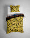 Heckettlane Kiko Dekbedovertrek - Tweepersoons - Katoensatijn - 200x200-220cm - Geel