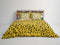Heckettlane Kiko Dekbedovertrek - Tweepersoons - Katoensatijn - 200x200-220cm - Geel