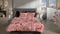 Heckettlane Kodi Dekbedovertrek - Lits-jumeaux - Katoen - 260x200-220cm - Rood
