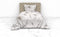 Heckettlane Kos Dekbedovertrek - Lits-jumeaux - Katoensatijn - 240x200-220cm - Natural