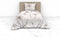 Heckettlane Kos Dekbedovertrek - Lits-jumeaux - Katoensatijn - 260x200-220cm - Natural