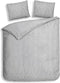 Heckettlane Lacey Dekbedovertrek - Eenpersoons - Katoen - 140x200-220cm - Grijs