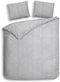 Heckettlane Lacey Dekbedovertrek - Eenpersoons - Katoen - 140x200-220cm - Grijs