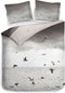 Heckettlane Laurien Dekbedovertrek - Eenpersoons - Katoen - 140x200-220cm - Grijs