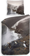 Heckettlane Laurien Dekbedovertrek - Tweepersoons - Katoen - 200x200-220cm - Grijs